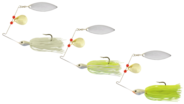Hillbilly Poison Spinnerbait -Chartreuse & White