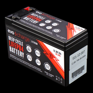 EvoCharge 12V 7Ah LiFePO4 Lithium Battery (12,8V 7Ah)