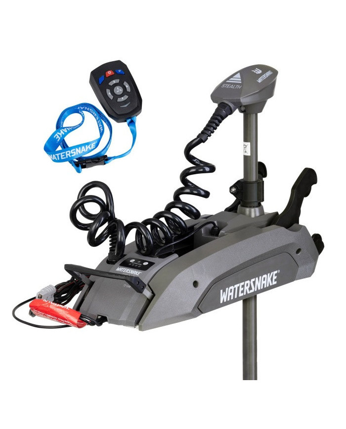 Watersnake Stealth Remote 65lb / 54inch Shaft Bow Mount Trolling Motor