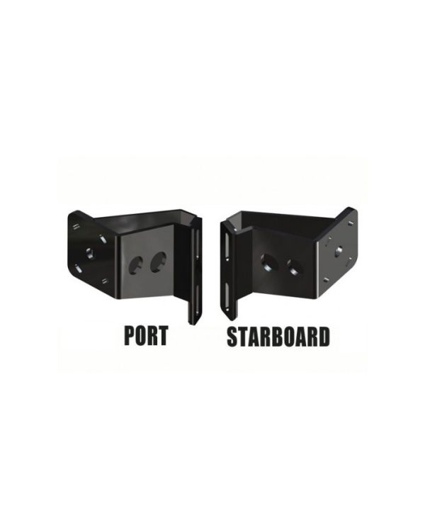 Power-Pole Dual Brace Side Mount Kit to Jack Plate 5in Setback - 4in Rise